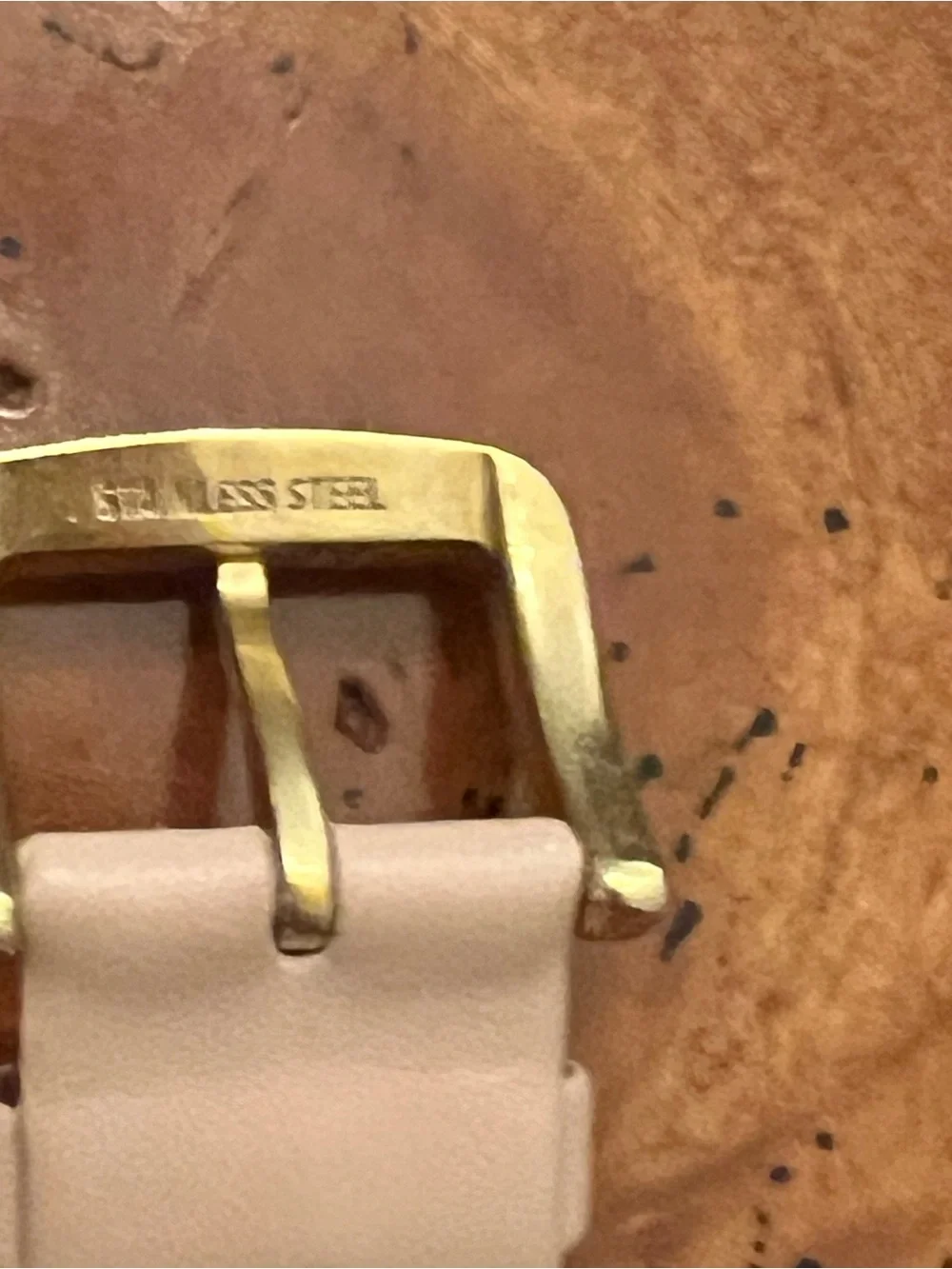kate spade Pink and Cream Leather Strap Watch